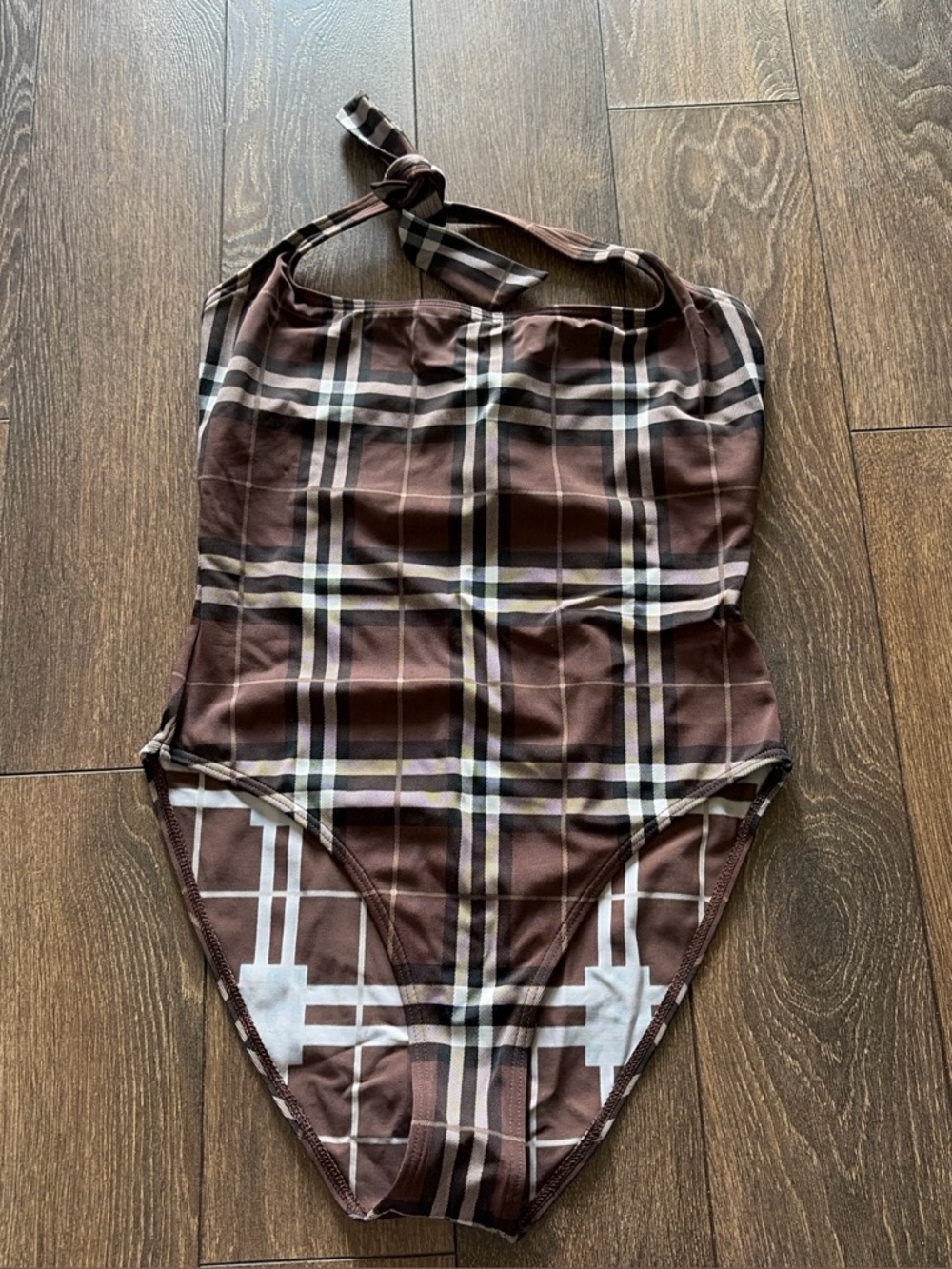 Burberry Black and Brown One Piece with Cover Up